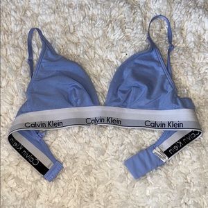 Calvin Klein baby blue bra!